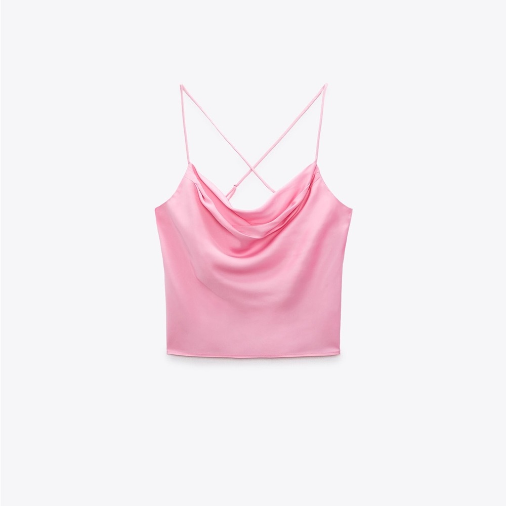 Zara Satin Pink top